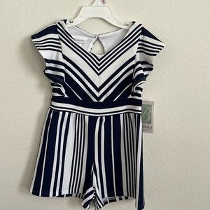 NWT Bonnie Jean little girls romper size 6